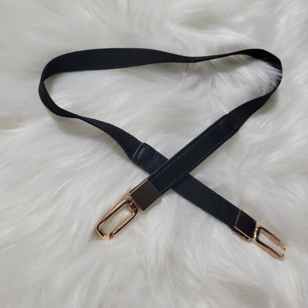 Black Elastic Stretch Belt - Picture 3 of 7